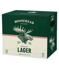 Moosehead Lager 12 pack product packaging